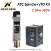 7.5KW Air Cooled ATC Spindle Kit  ISO30 Automatic Tool Change Spindle Motor+ FULING 7.5KW 380V VFD Frequency Inverter NEWCARVE